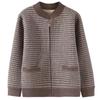 New Autumn/Winter Fleece Zip-Up Cardigan for Middle-Aged Women - Stylish Casual Coat