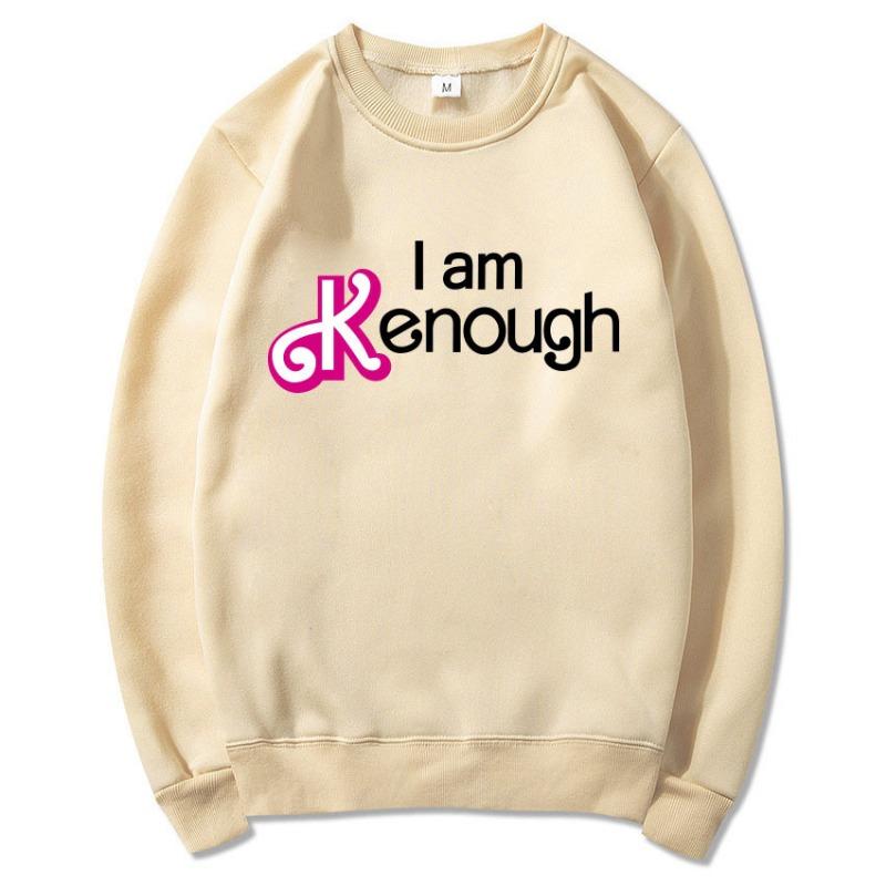 Podzim Zima I AM KENOUGH mikina s kapucí s dopisem pro muže Ženy Módní Volný Dlouhý Rukáv Běžné Top Pulovry a Dlouhé Rukávy Dámské