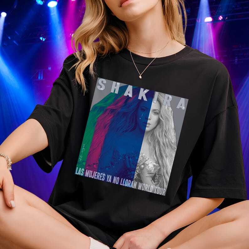 Las Mujeres Ya No Lloran Shakira 2026 Tour T-Shirt Shakira Fan Shirt S-5XL L