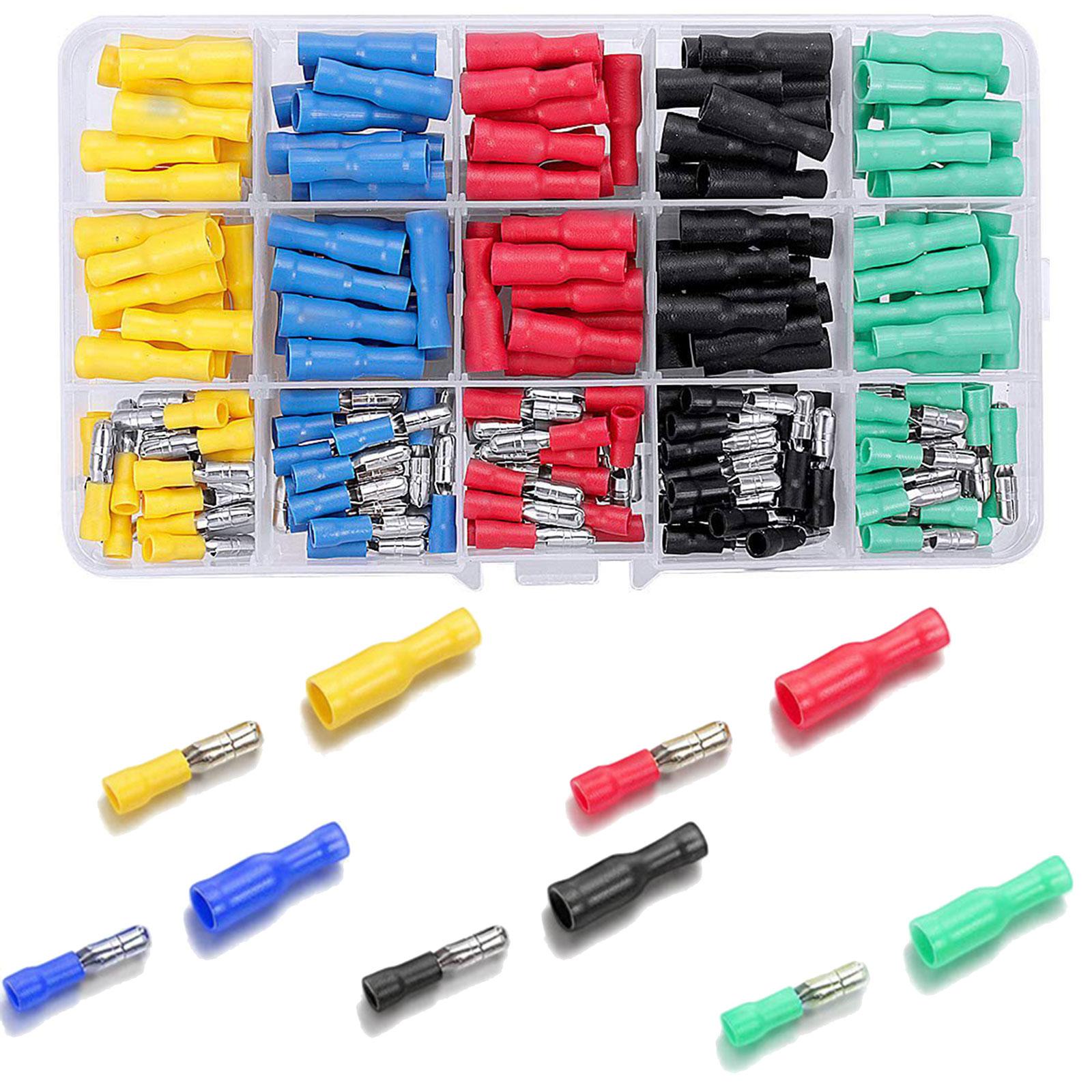 

200pcs Wire Terminal Connector set Includes Male & Female Versatile Wire Terminals for Home Electrical Installations