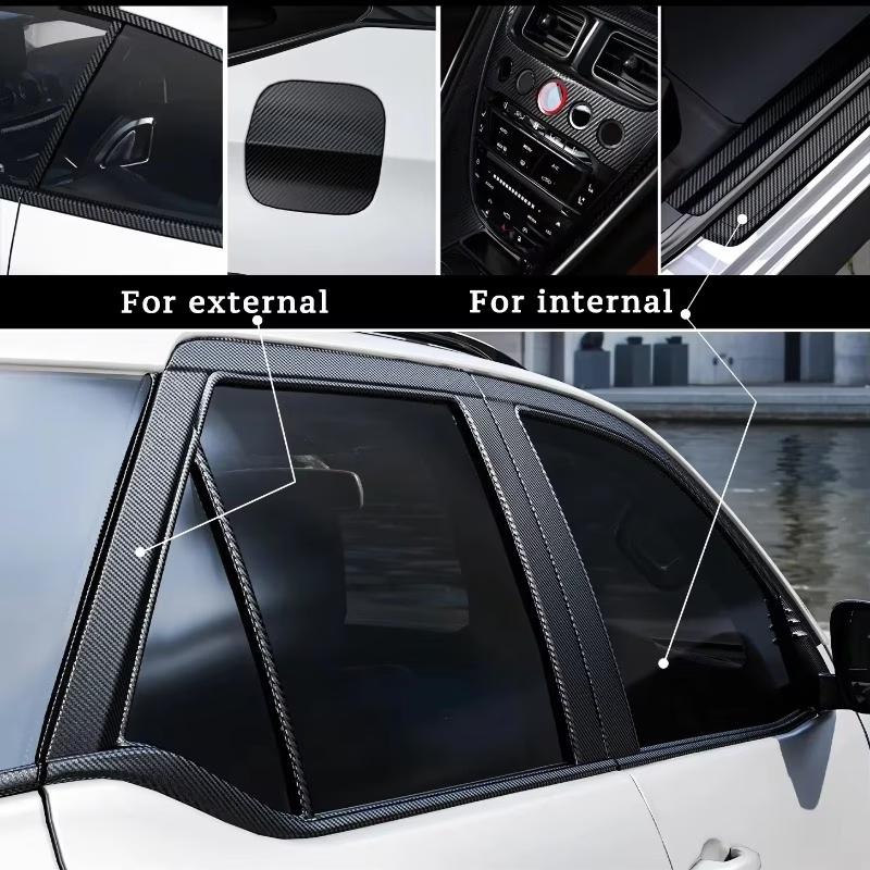Carbon Fiber Car Door Sill Protector Tape – Self-Adhesive Anti-Scratch Sticker for Auto Threshold, Easy Install & Durable, Fits All Vehicles