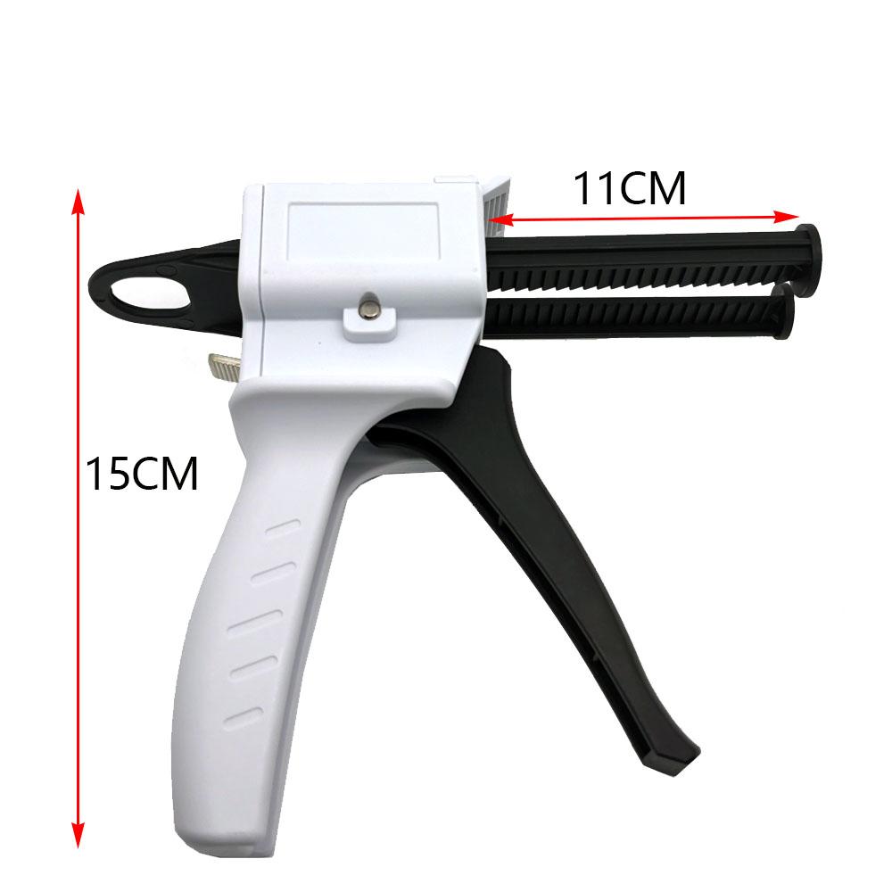 Dental Impression Mixing Gun Fit for 1:1 Impression Mixing Silicone Rubber Dispenser Gun Dispensing Caulking Laboratory Tools