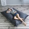 Bean Bag Cover Washable Solid Color 100x140cm Living Room Laze Sofa Protector Slipcover Sofa Not Included Home Decor