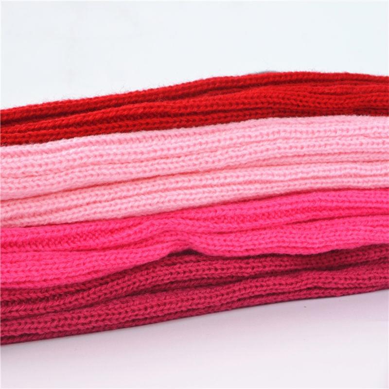 Long Fingerless Gloves Knitted Arm Sleeves Stretchy Arm Cover Thumb Hole Mittens
