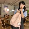 Schoolbag, forest style, multi-compartment ins, solid color, simple, dirt-resistant, versatile backpack, junior high, high school, college backpack