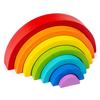Hot Arch Bridge Rainbow Building Blocks Kids Wood Stacker Baby Toy Color Cognitive Children Montessori Educational Wooden Toys