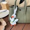 Handmade DIY Cute Duck Pendant Keychain Bag Gas Car Couple