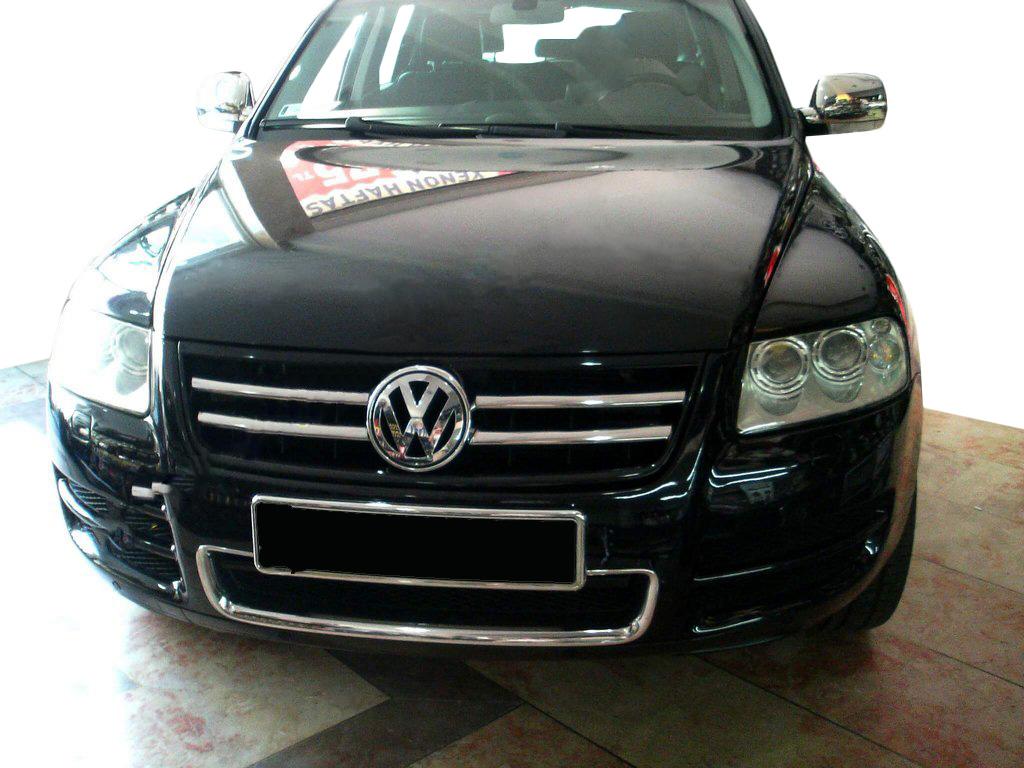 

Накладки на решетку (4 шт, нерж) 2008-2010 для Volkswagen Touareg