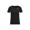 Nike T Shirts Women's Black Crew Neck Moderate Straight Fit AT4546-010
