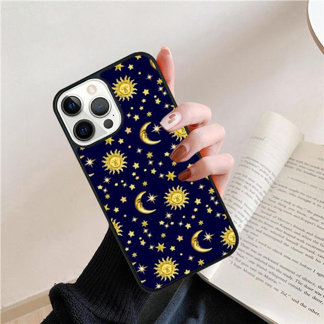 Sun Moon Art Coque Shell For iPhone 17 Air 15 16 14 13 12 Pro Max 11 Pro Max Plus Phone Case Cover