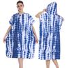 2025 Quick-Dry Hooded Swim Poncho with Zipper - Portable Bathrobe and Beach Towel