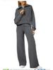 Autumn/Winter Casual Sports Set: Zipper Sweatshirt & Wide Leg Pants