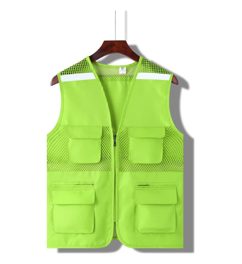 Custom Logo Multi-Pocket Volunteer Vest for Community and Photography Events
