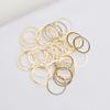 10pcs Diy Handmade Jewelry Accessories 14K Gold Bag Color Retention Popular Geometric Circle Round Material