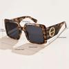 2pcs Brand Square Sunglasses For Women Men Brand Design Luxury Sun Glasses Classic Vintage Female Shades Eyewear UV400