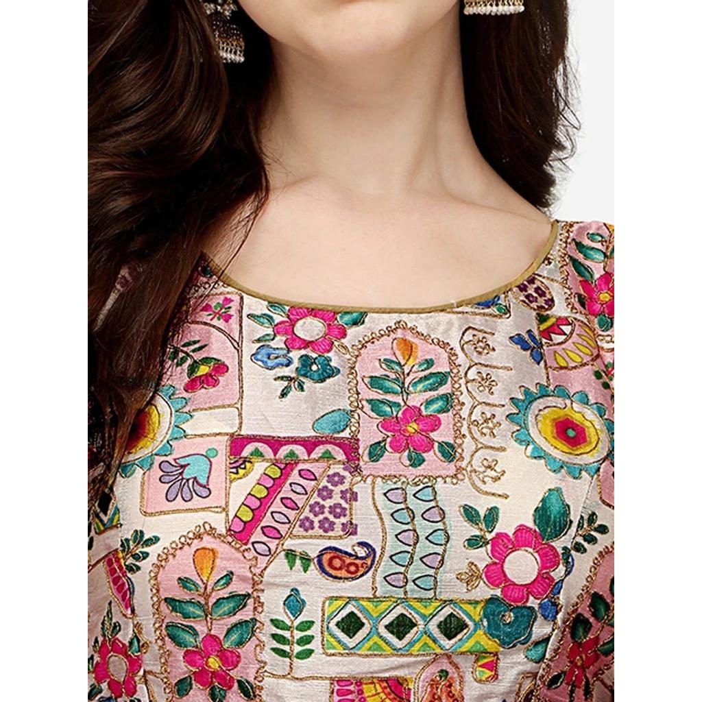 Women Round Neck Sleeveless Blouse Indian Wedding Wear Designer Readymade Choli