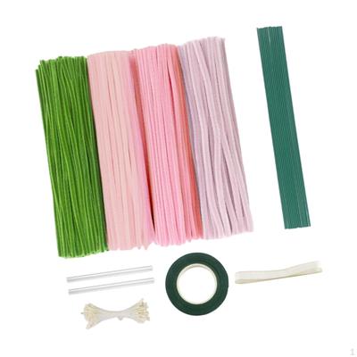 DIY Flower Making Kit, -Pipe, Craft Supplies, Decorative Bouquet Supplies for