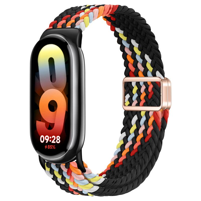 Nylon WeavesBraied Strap for Xiaomi Watch 10/9/8 Magnetic Loop Band for Miband 10 9 8 NFC Sport Bracelet Smartwatch Replacement