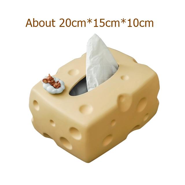 

Керамическая коробка для салфеток с дизайном сыра, декоративная фарфоровая подставка для салфеток, декор для выпечки, обеденный стол, предметы первой необходимости, кухонная посуда