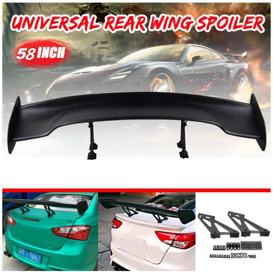 Universal 58" Adjustable Wide Gt-style Trunk Spoiler Wing