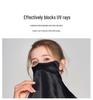 Extra-Large Silk Face Mask: Adjustable Mulberry Silk, Anti-UV, with Earloops for Sun Protection