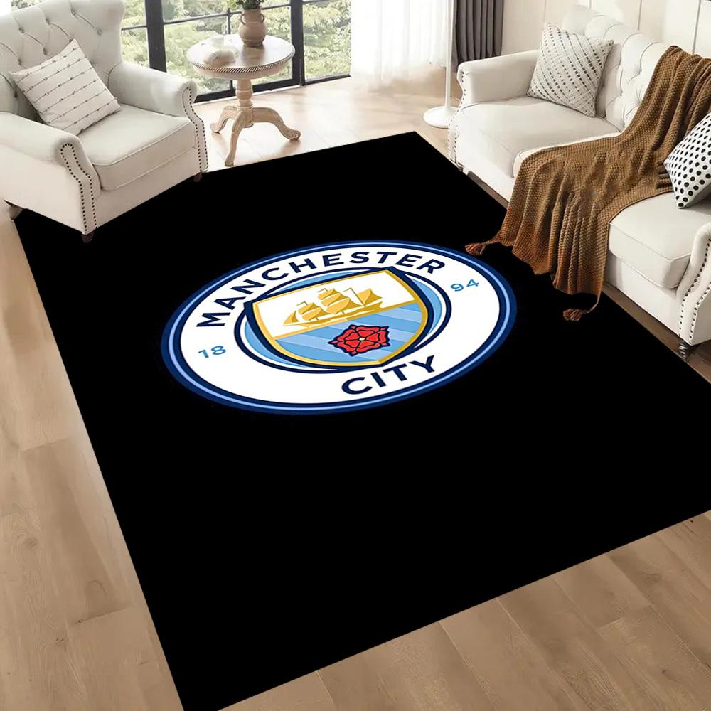 Manchester City Floor Mat Suitable For Entryway Living Rooms Hallway Dining Room Antislip Carpet Anime Office Decor