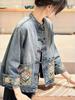 2026 Spring/Autumn Elegant New Chinese Style Women's Embroidered Denim Jacket