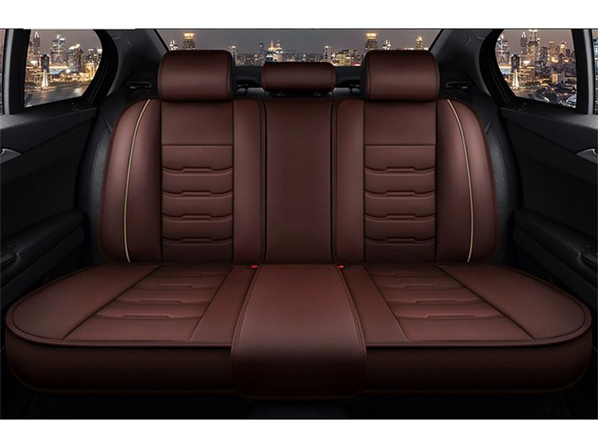 Universal Leather Car Seat Cushion - Washable, All-Season, Easy Care
