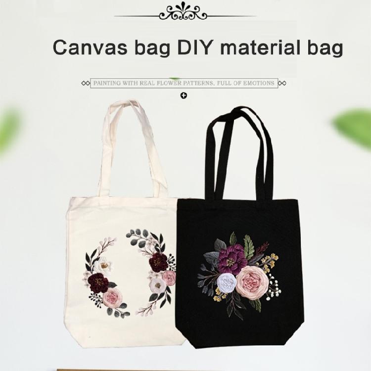 Canvas Bag Embroidery Kits Bag Crosses Stitching Kits Embroidery Starter Kits Embroidery Making Kits