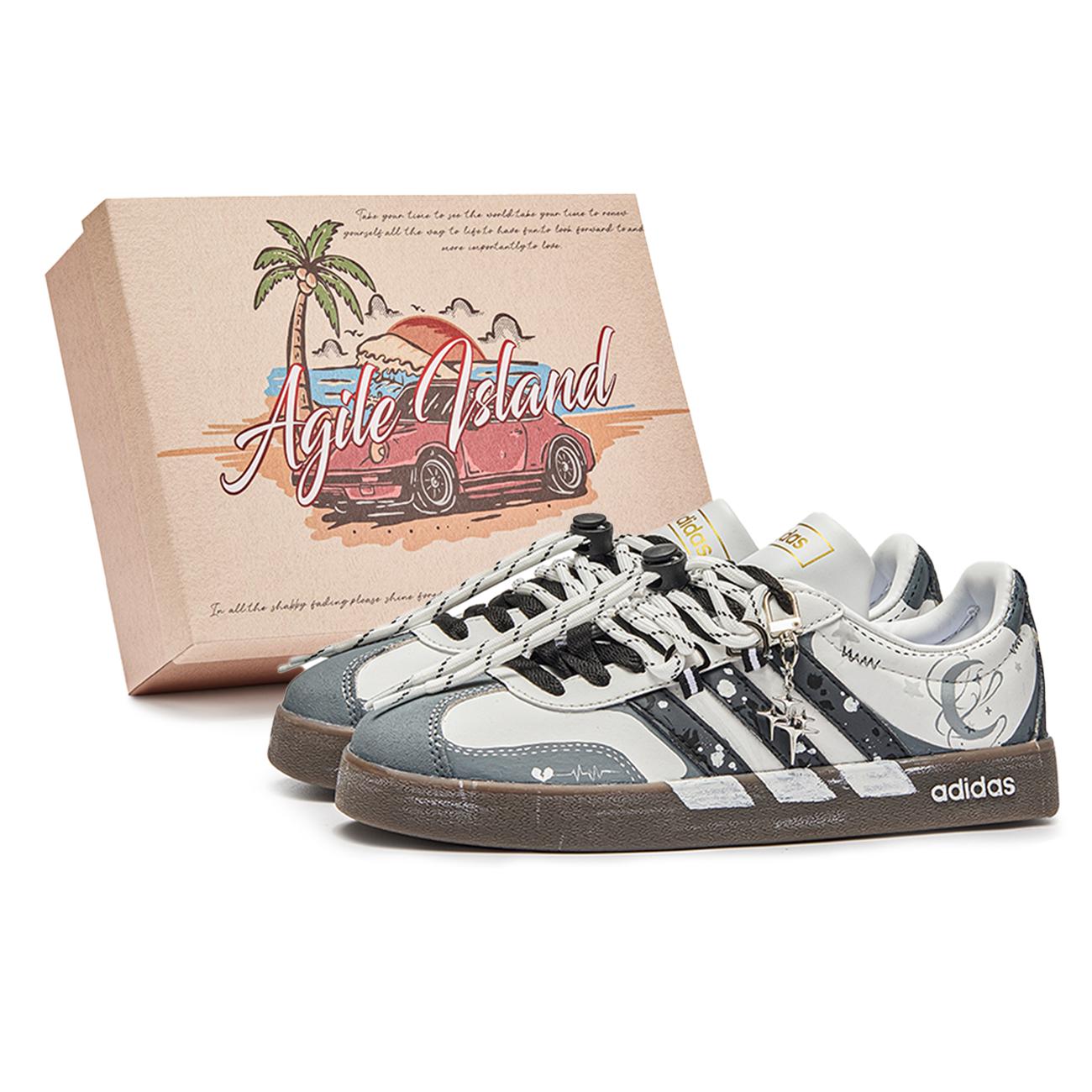 

Adidas Neo VL Court 2.0 Skateboard Shoes Unisex Low top Gray/White ID6015(Team799-S-BOX) 35⅔
