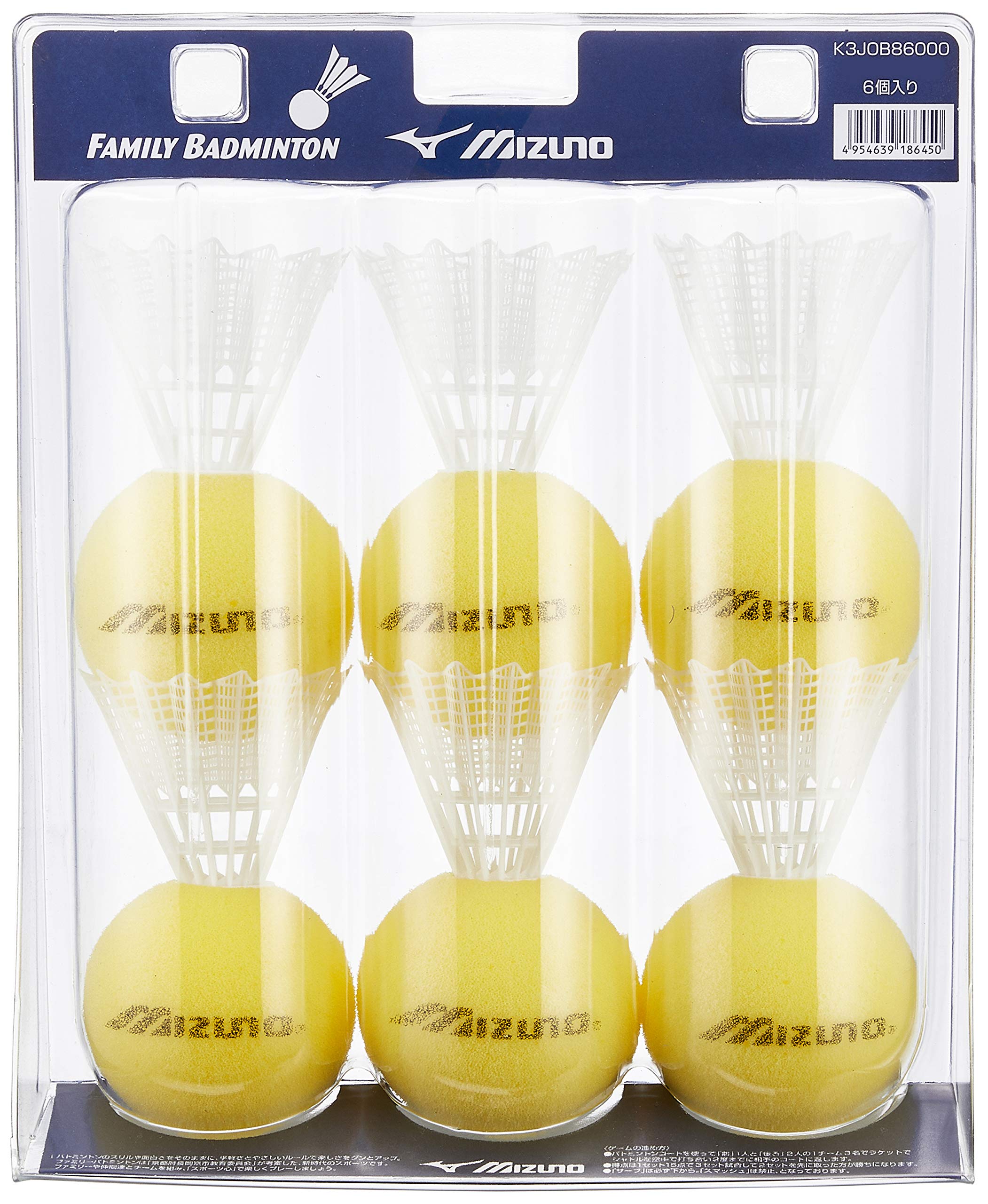 

MIZUNO Family Badminton Shuttle of K3JOB86000 (Pack 6)