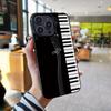 Piano Keys Phone Case For IPhone17 16 15 14 13 12 11 Pro Max 17 Air 14 Plus Fashion Friend Gift Aesthetic Soft Phone Cover Case
