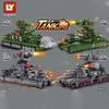 Military Tank Building Blocks Toy Set MOC Army KV99/44 Model Tanks Battle Vehicle DIY Assembly Bricks Toy for Boys Kids Gift