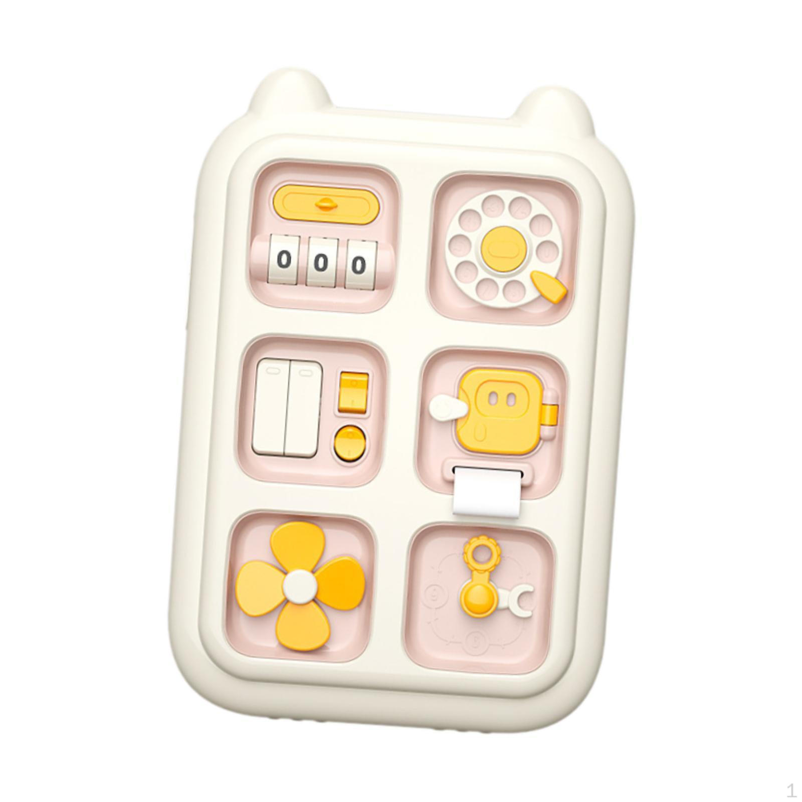 

Доска для игр и игр для малышей, инструмент сенсорного обучения для детей от 2 до 5 лет розовый