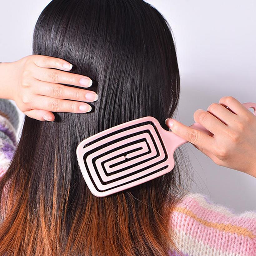 Professional Hair Detangler Brush Comb Lightweight Travel Women Curly Vented Styling Massage Hairbrush