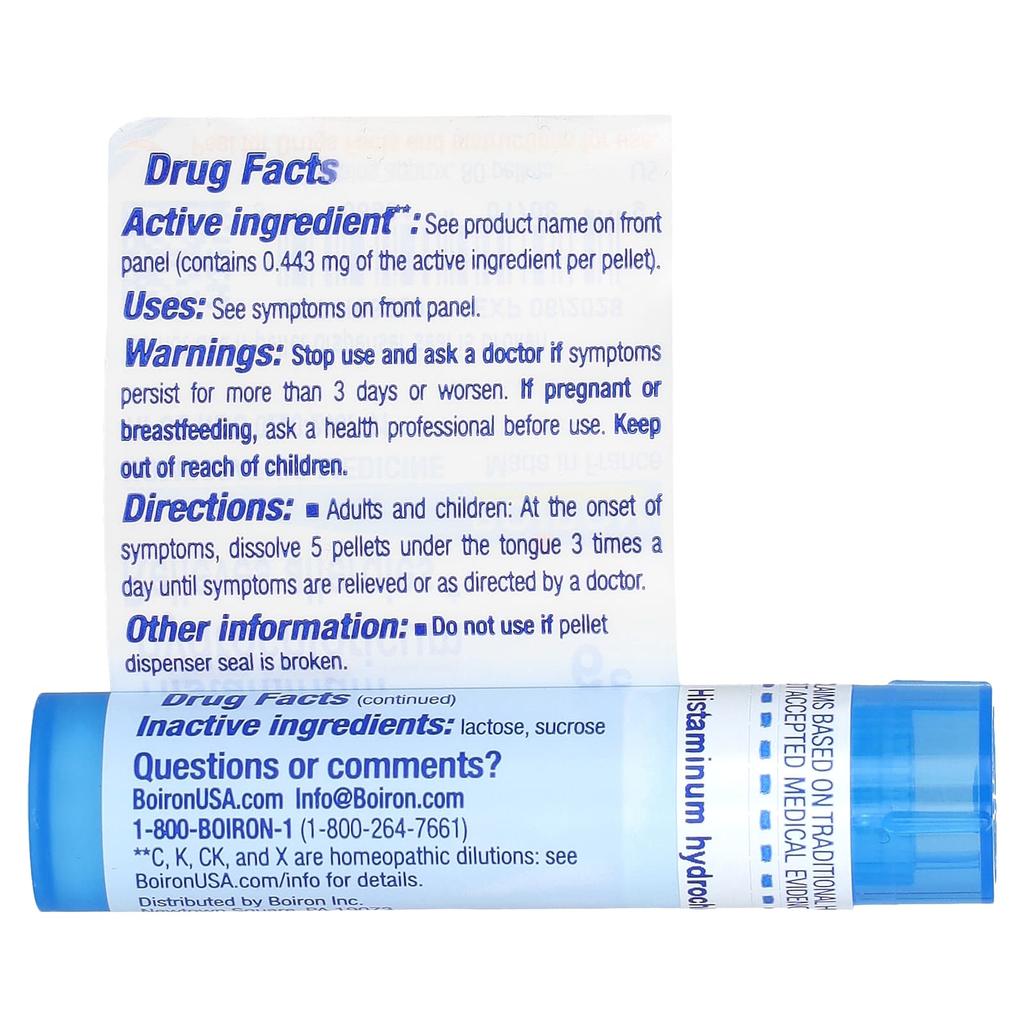 Histamine Hydrochloricum, 6C, Allergy Relief, 80 Pellets