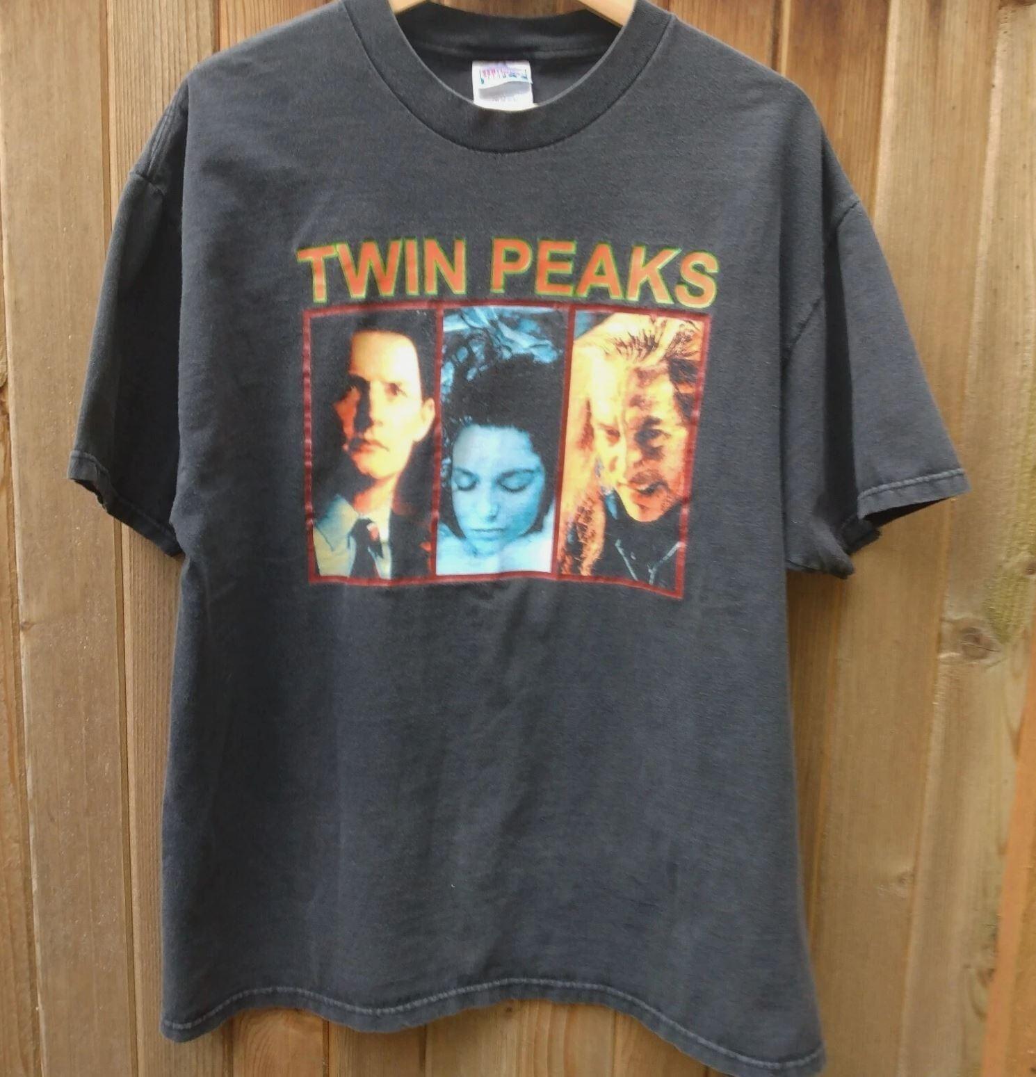 Vtg Twin Peaks Tshirt Twin Peaks Graphic Rare 90s Unisex Tshirt S-5XL reprint L