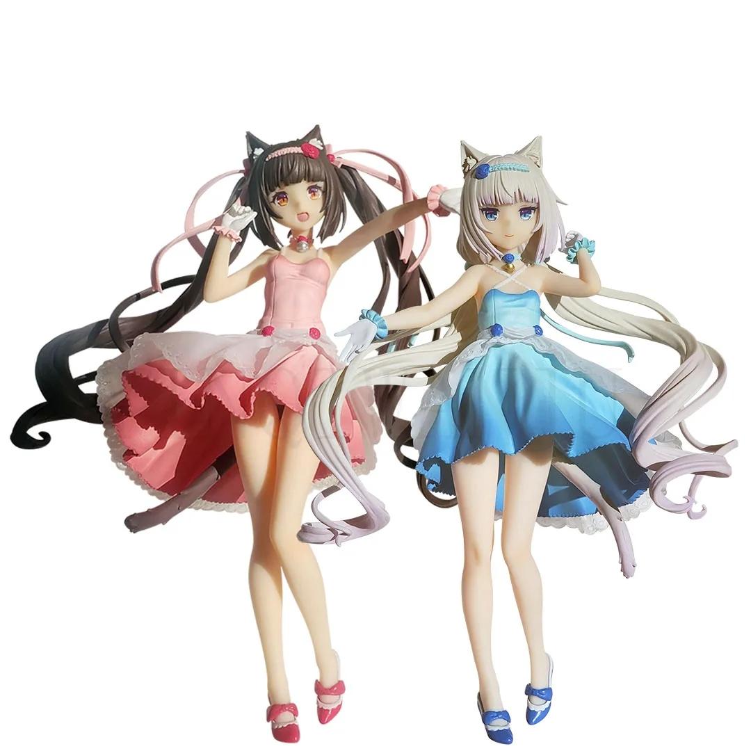

Nekopara Chocola Vanilla Cocktail Dress Ver Figure ПВХ модель Колекція Подарункова прикраса Фігурка Chocola