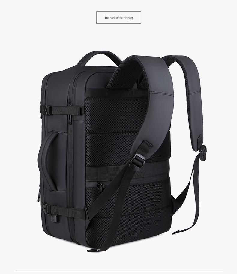 Expandable 17-Inch Travel Backpack: Large Capacity, Trendy, Multifunctional for Business, Casual, and Hiking