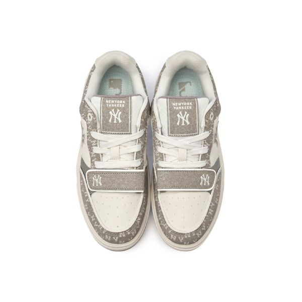MLB Chunky Liner Synthetic Leather PK Monogeam SL Comfortable Durable Lightweight Low-Top Sneakers Unisex sneakers Dark-Gray 3ASXL156N-50GRD