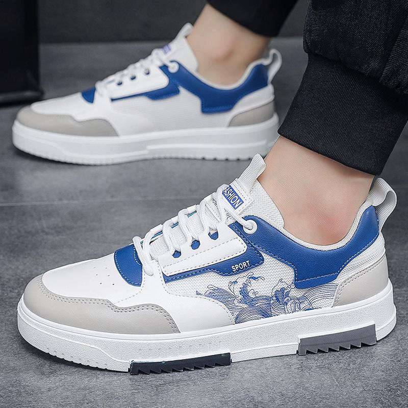 Spot Supply Men's Summer New Hong Kong Style White Shoes Low-top Board Shoes Casual Sports Versatile Street Trend Shoes