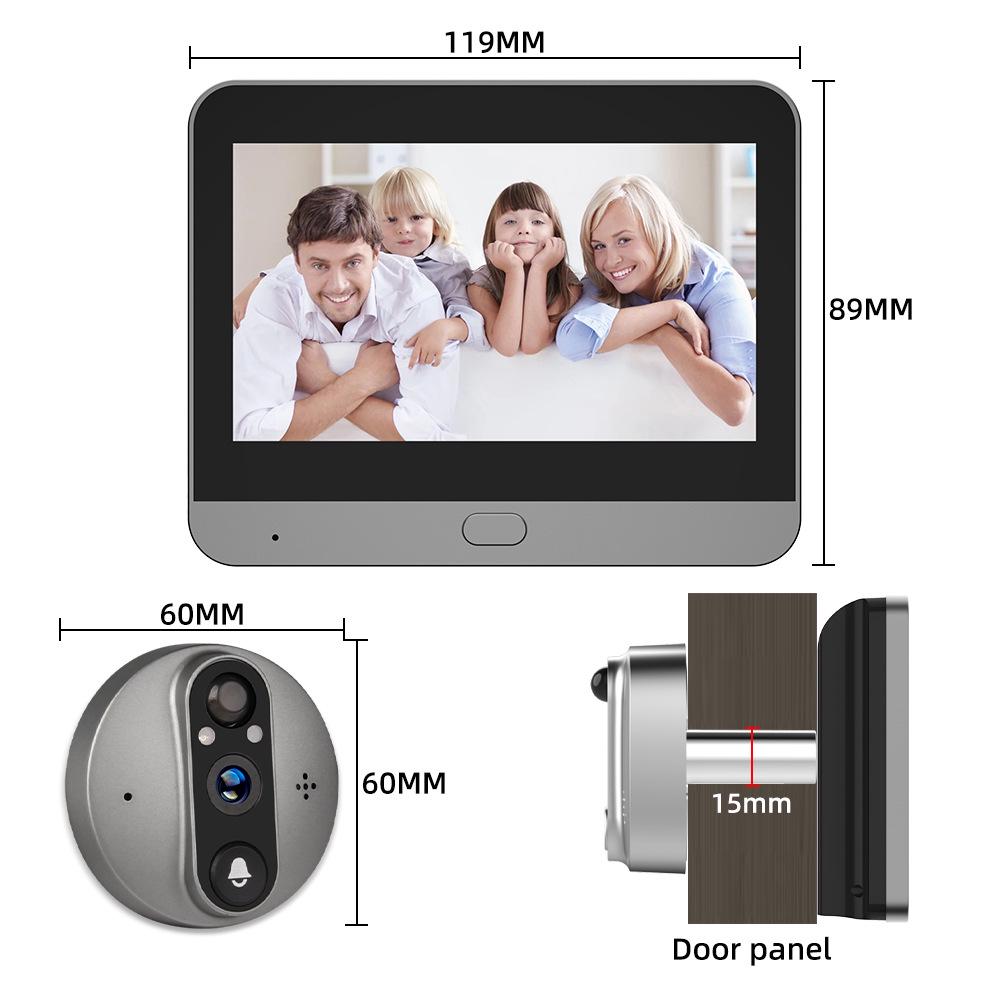 WiFi Smart Tuya Video Doorbell and Surveillance Camera with Remote Control and Wireless Connectivity