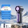 Smart Digital Display Handheld Rechargeable Mini Fan – Stepless Speed & Portable for Outdoor Use
