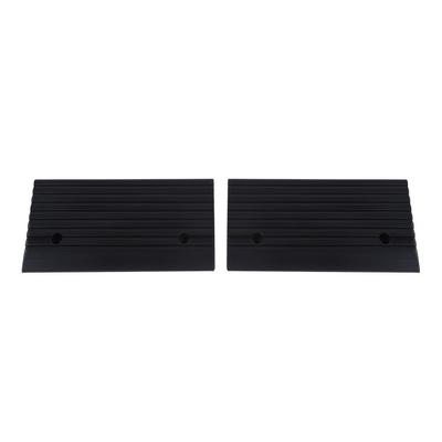 2pcs Portable Rubber Curb Ramps for Car Scooter Motorbike Wheelchair Threshold Ramp