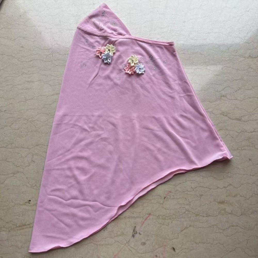 Jersey Material Kinder Hijab Zum Überziehen Islamisches Kopftuch Schönes Mädchen Hijab Schule