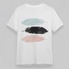 Men's Plus Size Classic T-Shirt Tri-Color Feather Minimalist Graphic Cotton Tee