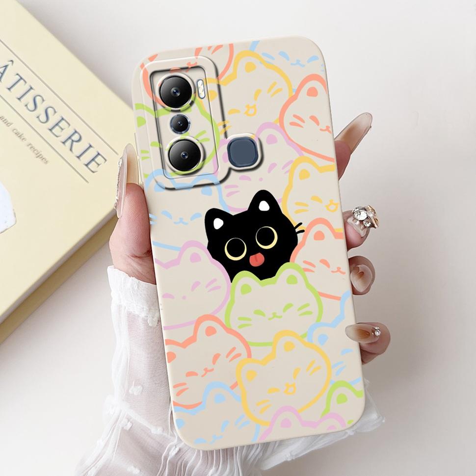 For Infinix Hot 20i Case X665C X665E Cover Silicone Soft Phone Case For Infinix Hot 20i 20 i Fundas Coque 6.6" Shockproof Bumper