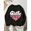 European sizes Autumn And Winter Cute Casual Easy Kids' Round Neck Creative Bear Print Sweatshirt