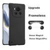 POZZO Ultra-Thin Matte Phone Case for Honor Magic6 Pro, Borderless Simple Anti-Drop Heat Dissipation Cover, Internet Celebrity Night Sky Black