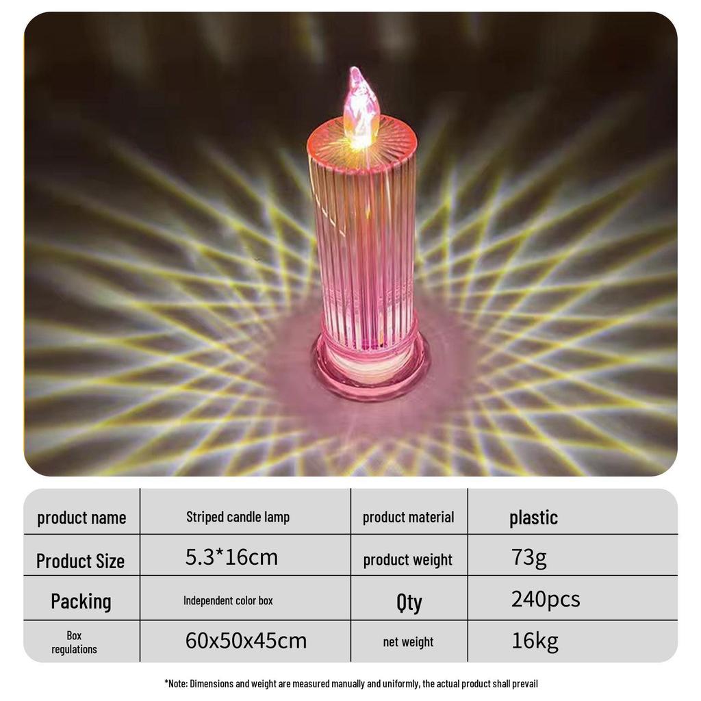 520 Valentine's Day LED Candle: Romantic Festival Simulation Lamp & Creative Desktop Ornament